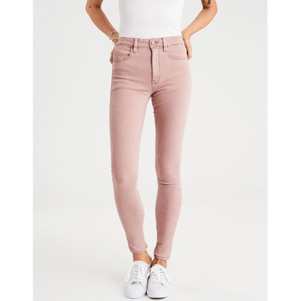 NWOT American Eagle Hi-Rise Jegging in Blush- Sz 8